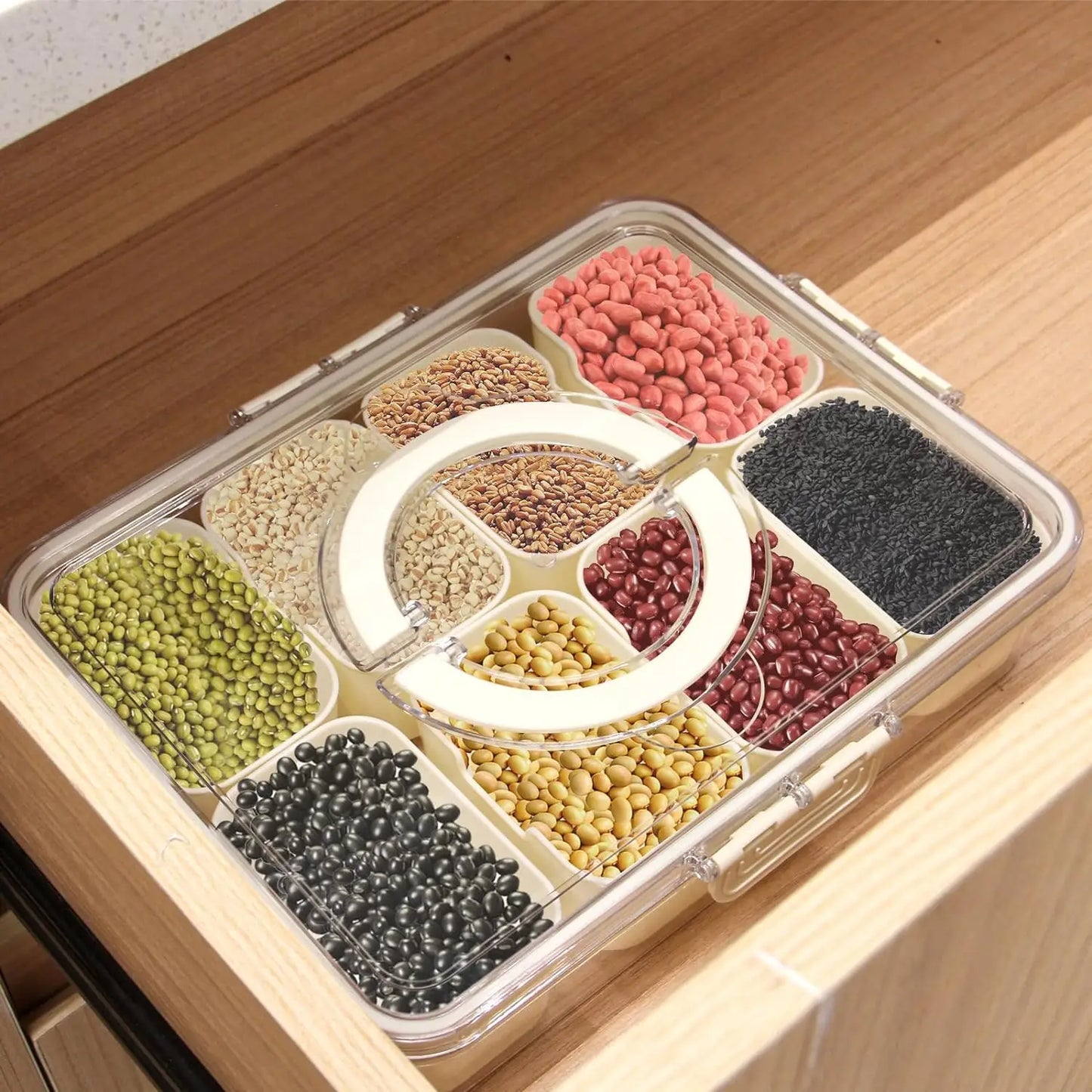 Boîte de rangement à 8 compartiments