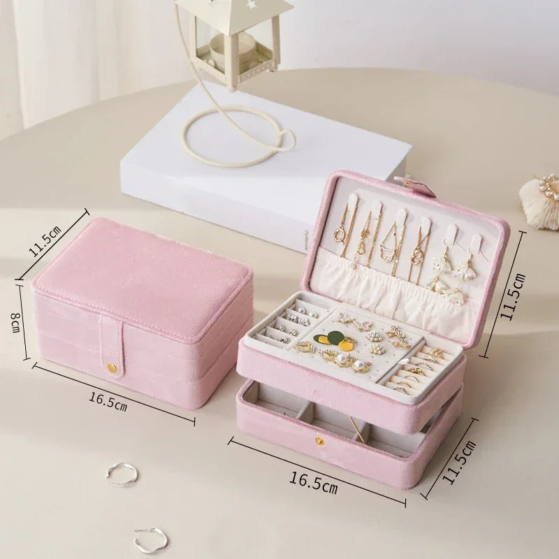 Boîte à Bijoux en Velours | DouxCute™ - Rayon de Sérénité