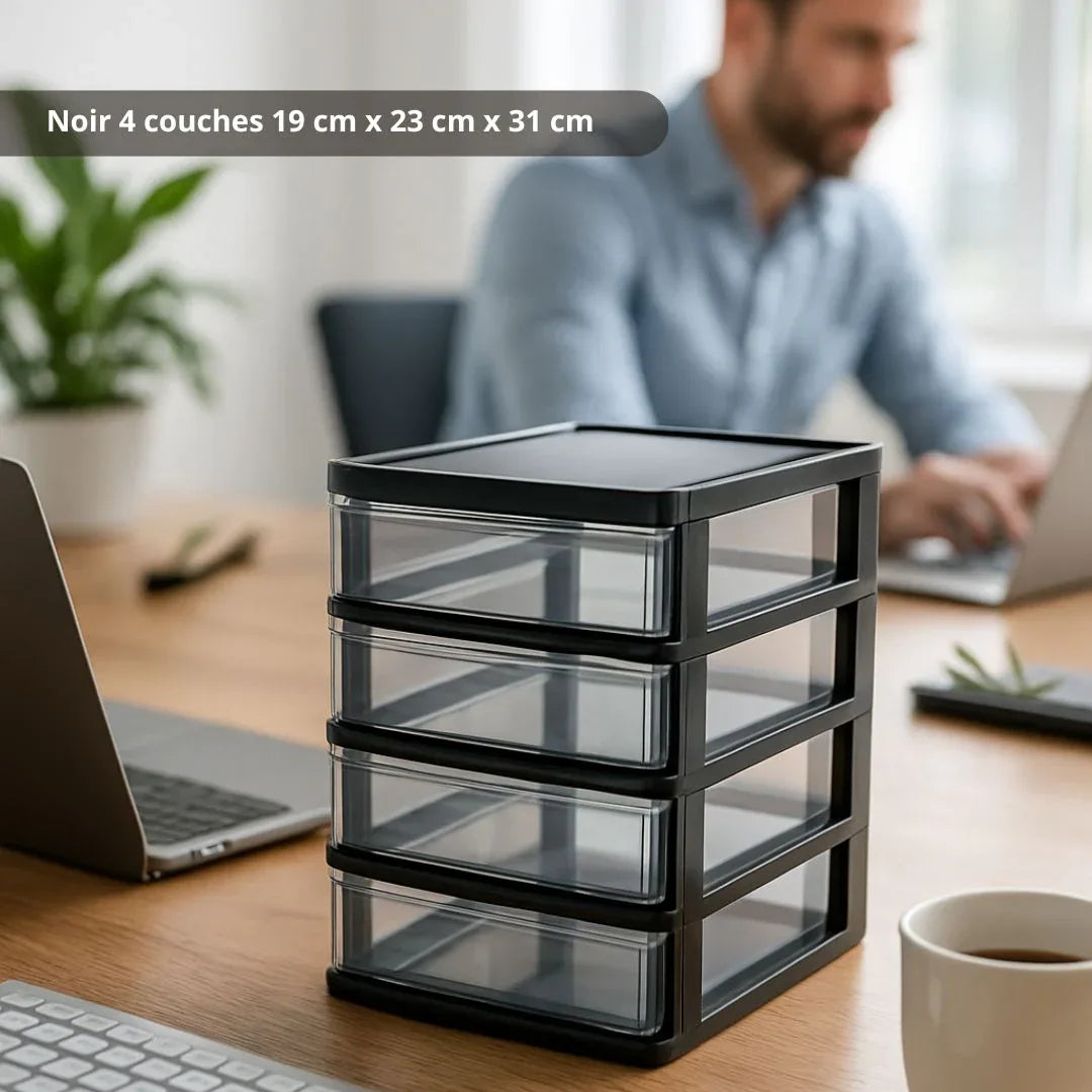 Organisateur de Bureau PraticaBox™ | L’Essentiel, Tout Simplement - Rayon de Sérénité