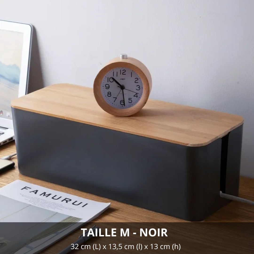 cache-cable-boite-de-rangement-taille-m-noir