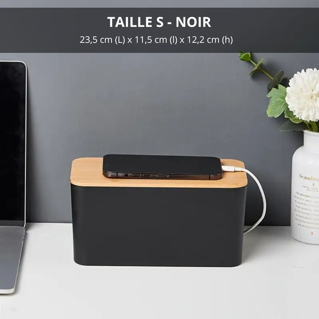 cache-cable-boite-de-rangement-taille-s-noir