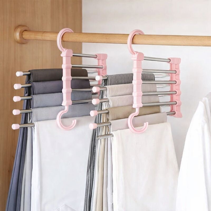 cintre a pantalon accessible rose