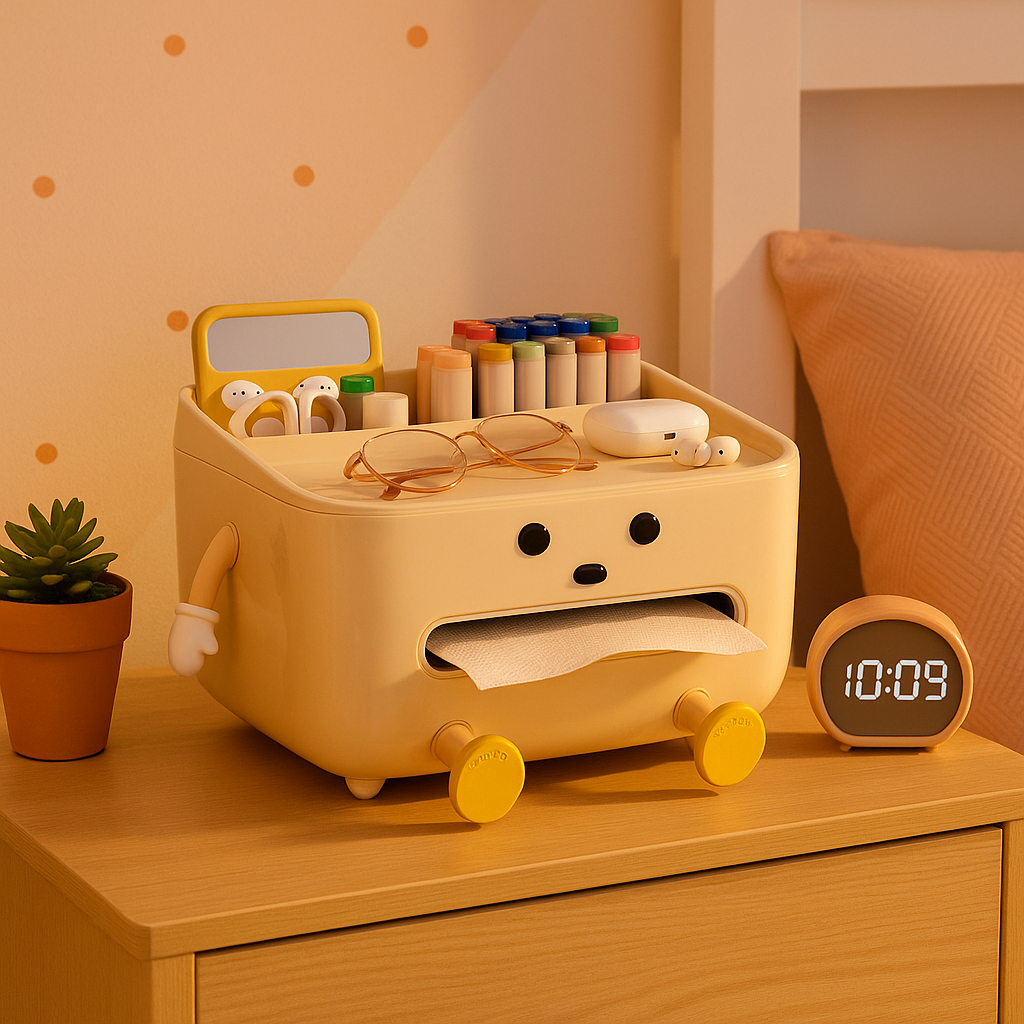 Organisateur de Bureau DuoBox™ - Il range, il essuie, il séduit