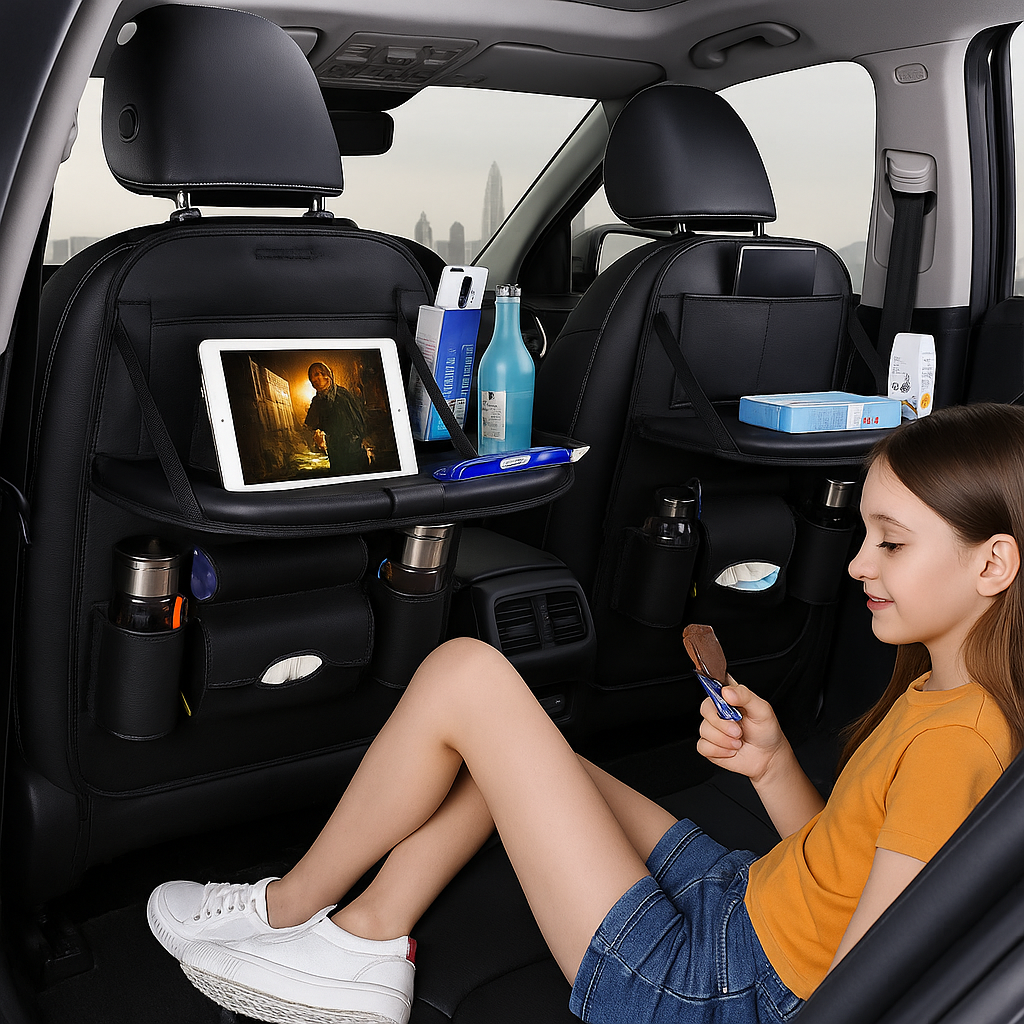 organisateur-voiture-avec-table-pliable