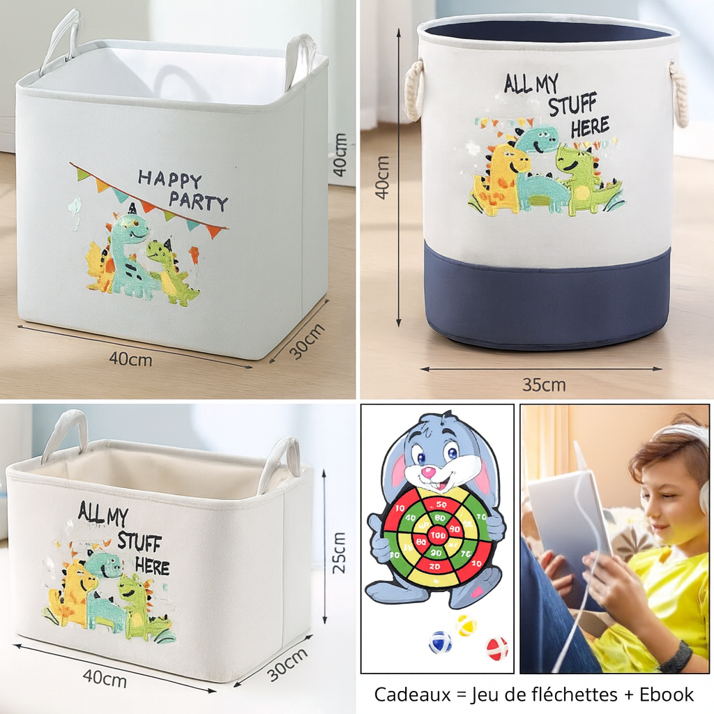 panier-de-rangement-motif-dinosaures