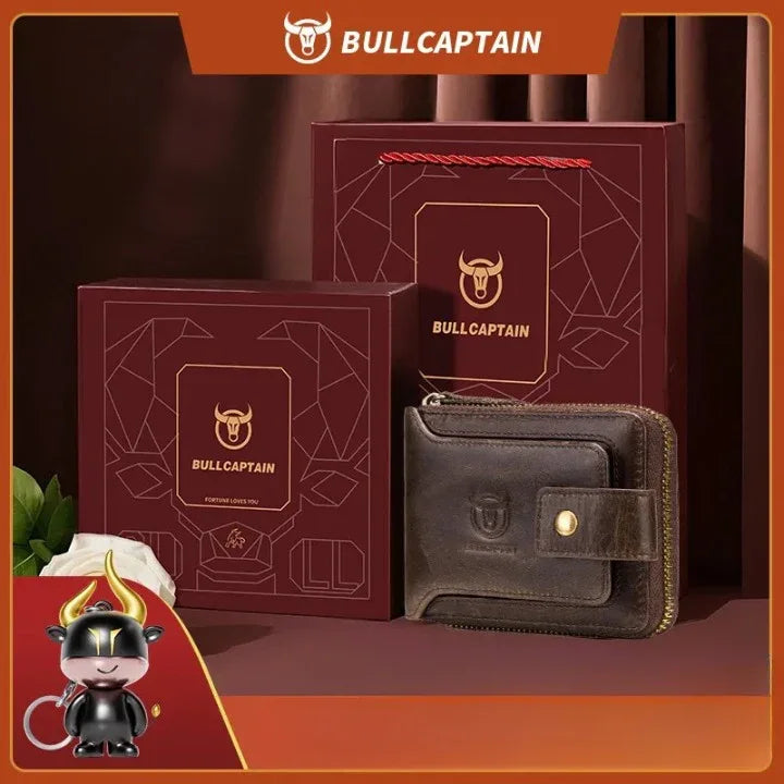 Portefeuille Homme en Cuir Véritable | BullCaptain Vintage - Rayon de Sérénité