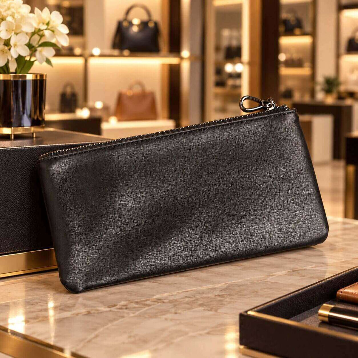 portefeuille pochette en cuir véritable calveo stable