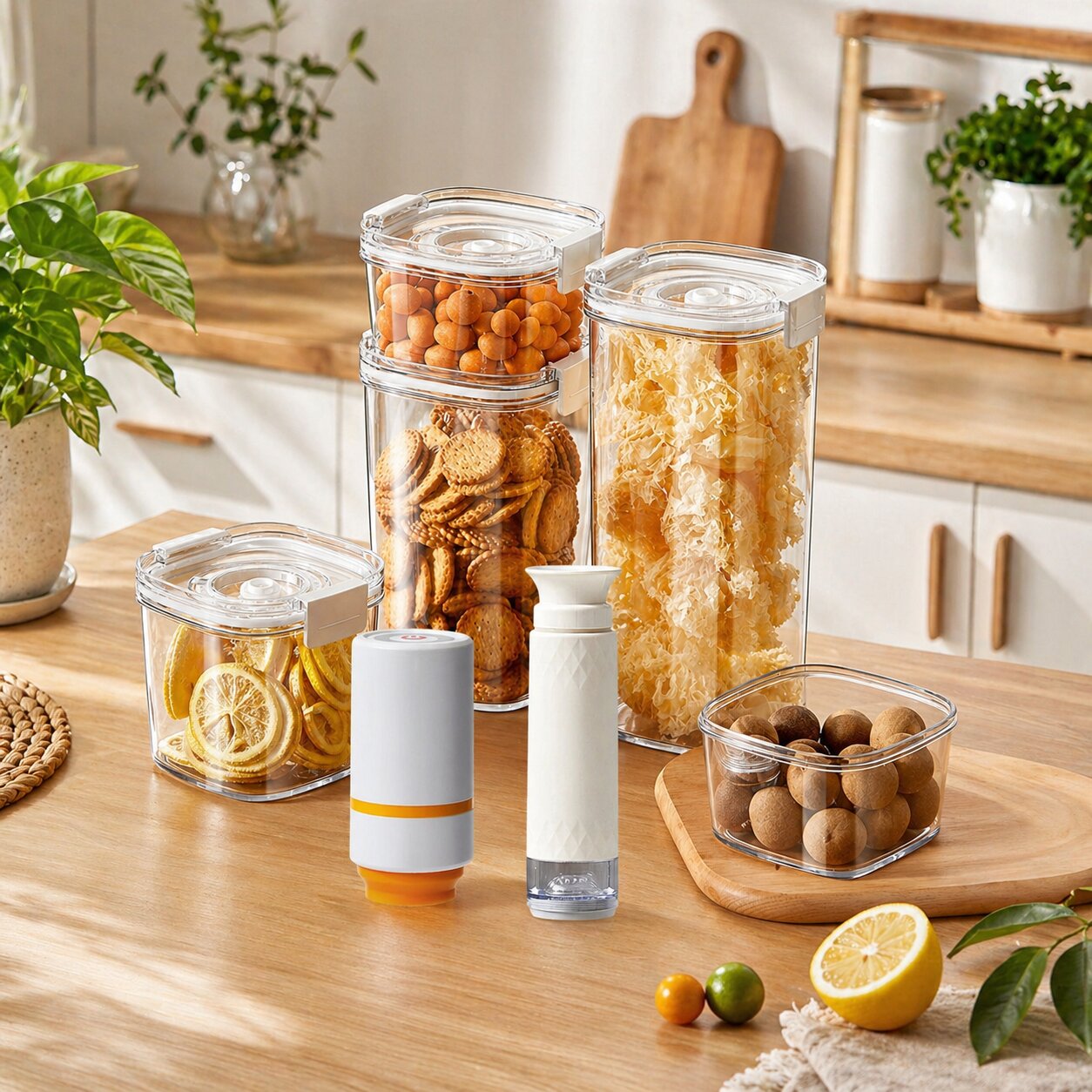 Boite de conservation alimentaire avec 2 machines sous vide - PureVac™
