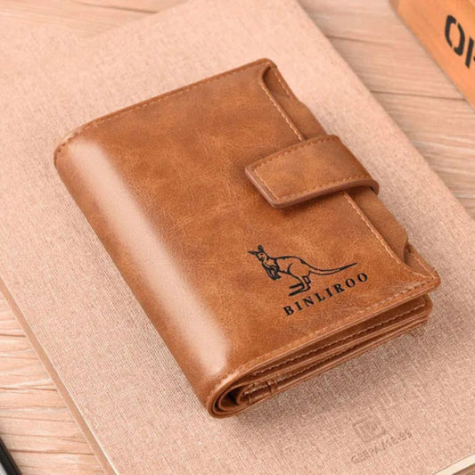 Portefeuille Homme à Bouton en Cuir PU  | BemaWallet™