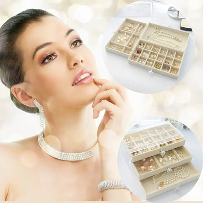 Boite à Bijoux Transparente à 3 couches | JoyauClaire™ - Rayon de Sérénité