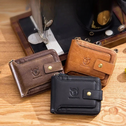 Portefeuille Homme en Cuir Véritable | BullCaptain Vintage