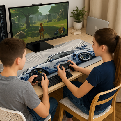 Tapis de Souris Gamer TurboTrack™ – La Fusion du Style et de la Puissance