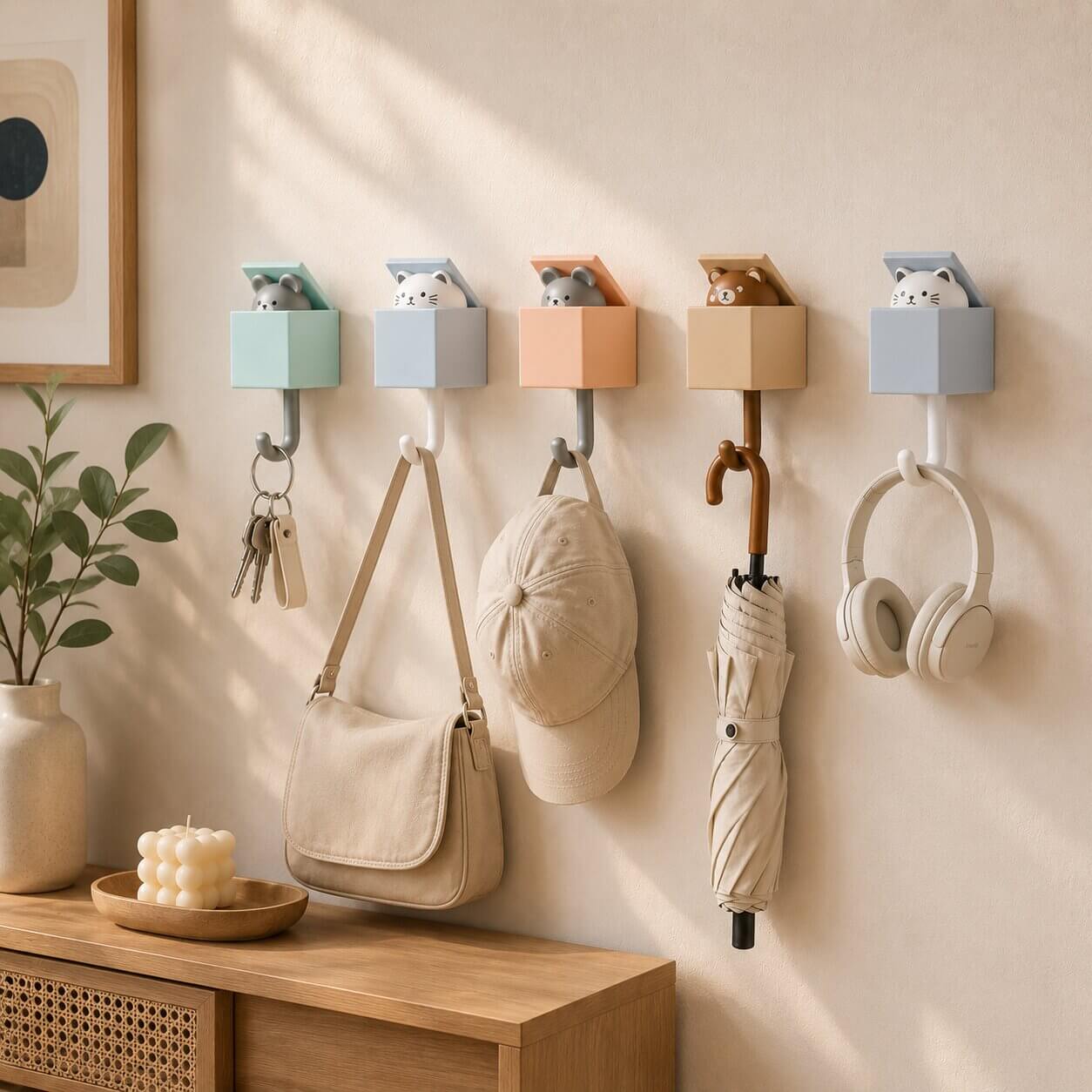 Crochet Mural  Rétractable, 3 à 5 pièces – MalinHook™