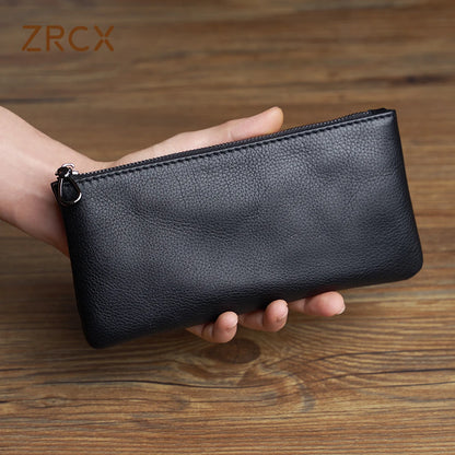Portefeuille pochette en cuir véritable - Calvéo™