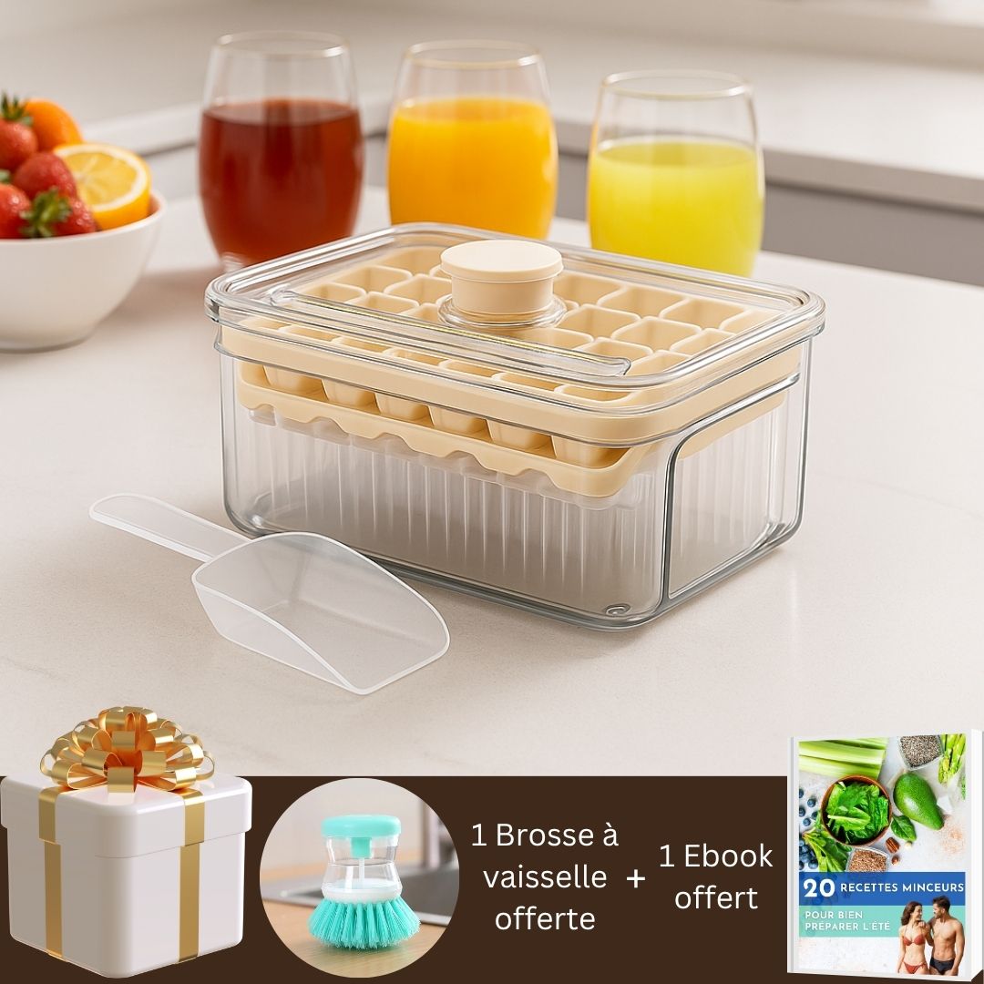 ClicFresh™ | Bac à glaçons ingénieux et innovant