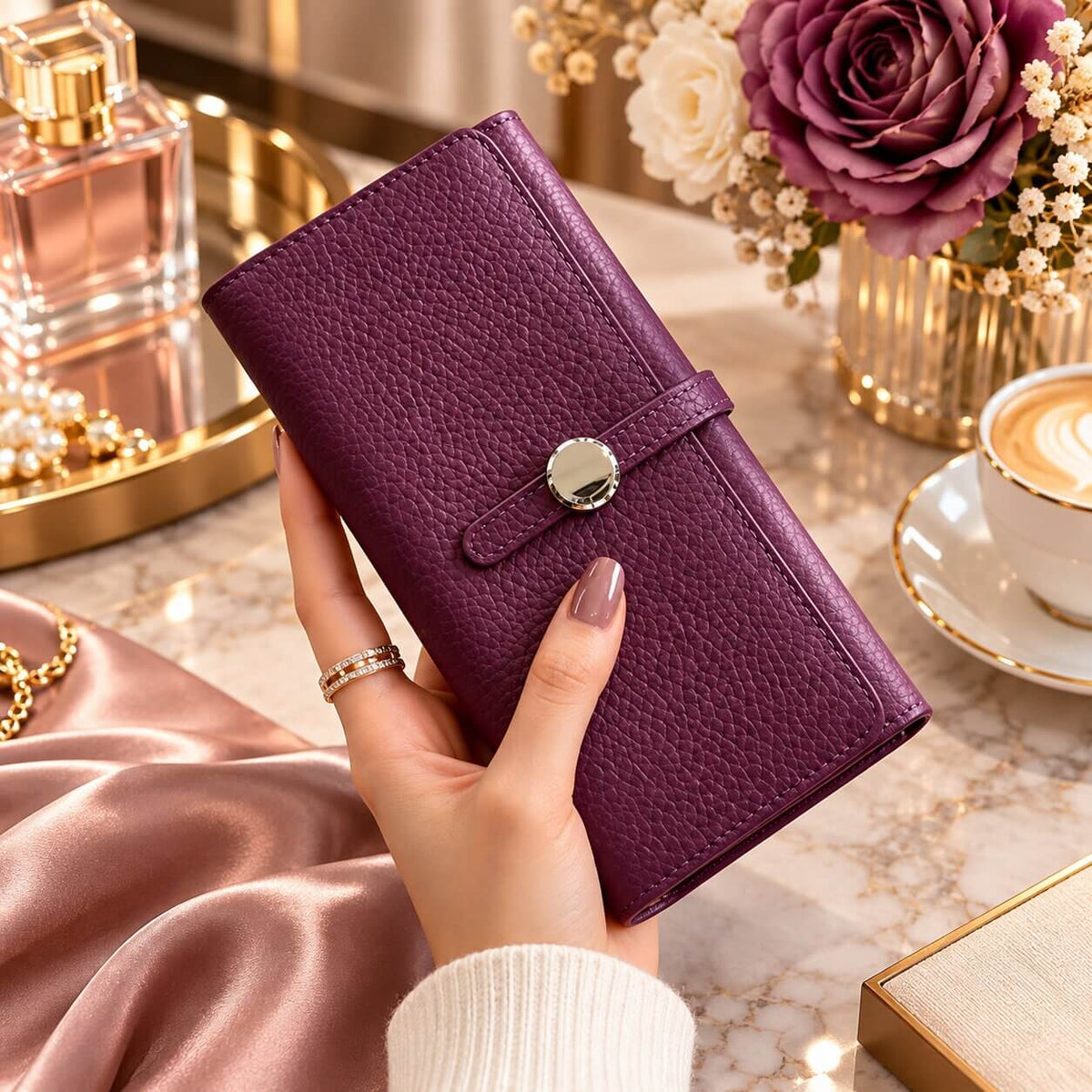 Portefeuille Femme en cuir véritable - Celeste™