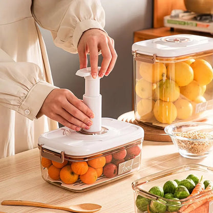 Réservoir électrique scellé sous vide en plastique avec pompe manuelle