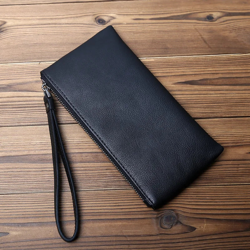 Portefeuille pochette long en cuir véritable - Varen™