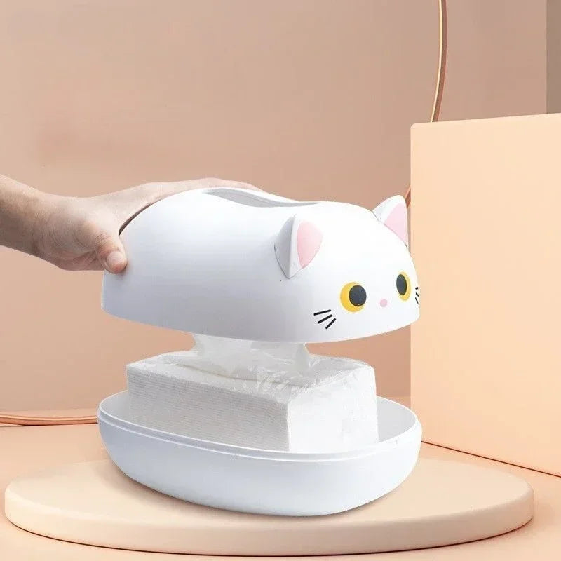 Rangement Bureau KittyZen™ - Le Compagnon Félin de votre Bureau