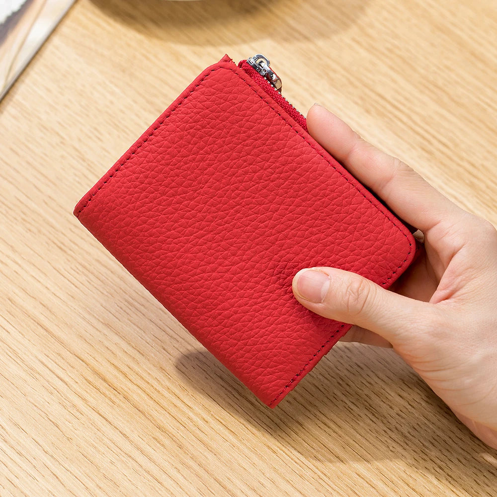 Portefeuille Femme  en Cuir Véritable - Élancia™
