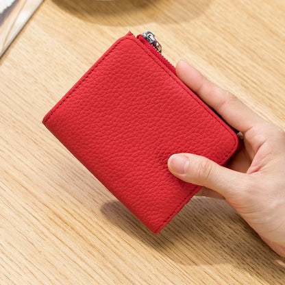 Portefeuille Femme  en Cuir Véritable - Élancia™