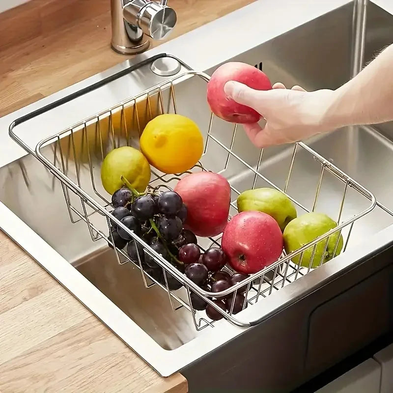 Égouttoir Rétractable pour Évier - Accessoires de Cuisine