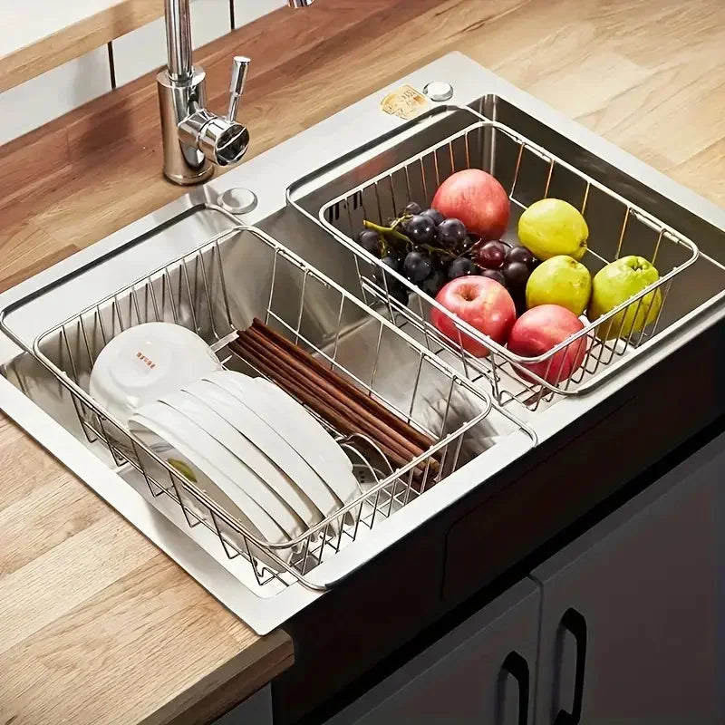 Égouttoir Rétractable pour Évier - Accessoires de Cuisine