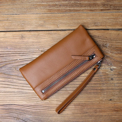 Portefeuille pochette long en cuir véritable - Varen™