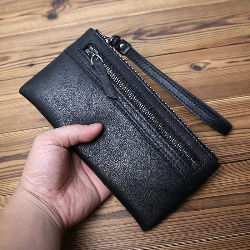 Portefeuille pochette long en cuir véritable - Varen™