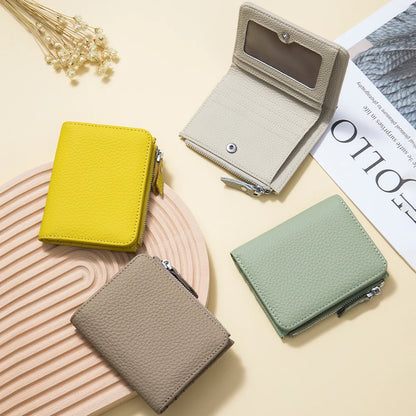 Portefeuille Femme  en Cuir Véritable - Élancia™