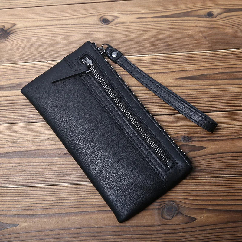 Portefeuille pochette long en cuir véritable - Varen™
