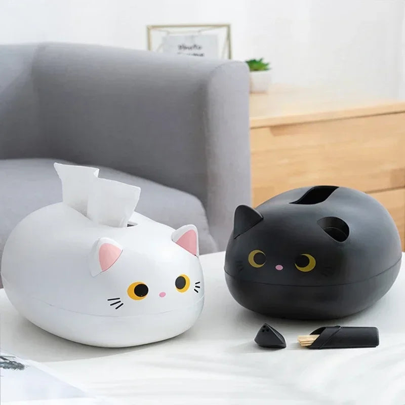 Rangement Bureau KittyZen™ - Le Compagnon Félin de votre Bureau