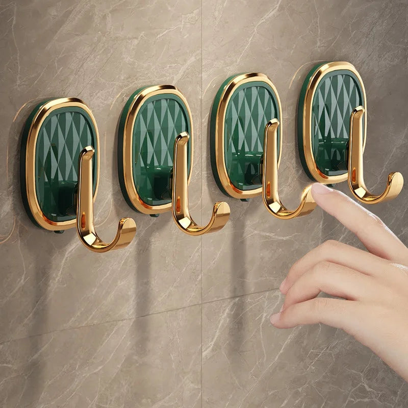 Lot de 4 crochets adhésifs pour salle de bain