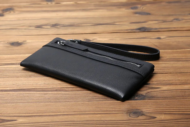 Portefeuille pochette long en cuir véritable - Varen™