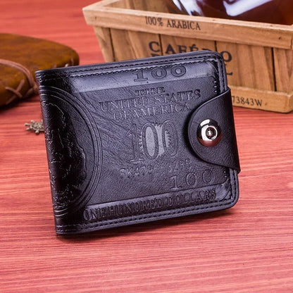 Portefeuille Homme Court avec Motif Dollar - Fortuna™