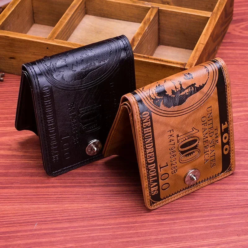 Portefeuille Homme Court avec Motif Dollar - Fortuna™
