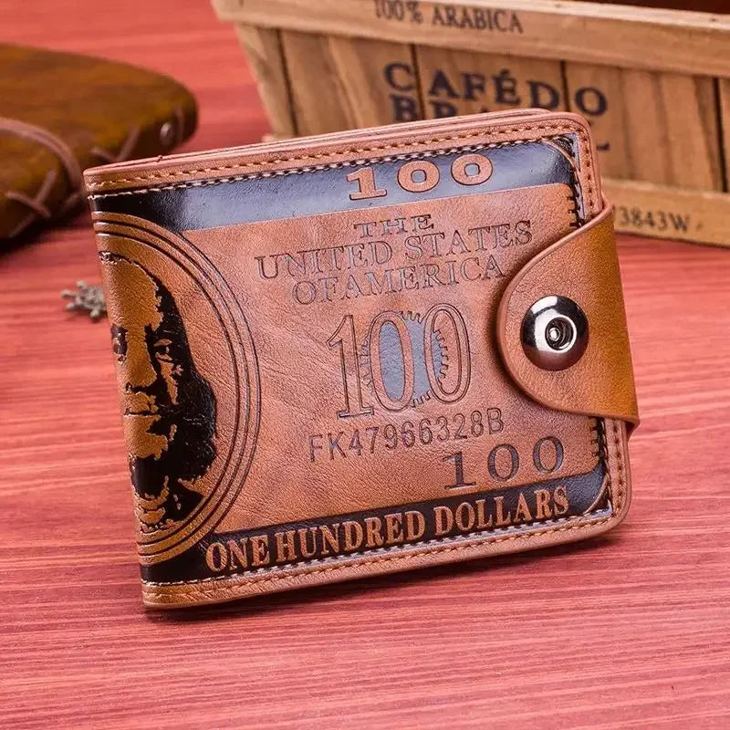Portefeuille Homme Court avec Motif Dollar - Fortuna™