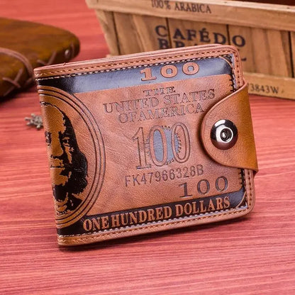 Portefeuille Homme Court avec Motif Dollar - Fortuna™