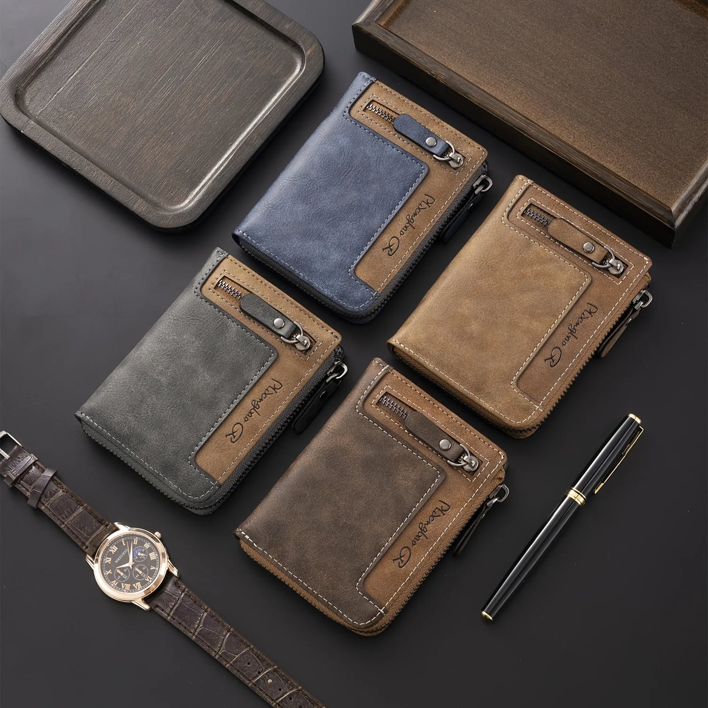 Portefeuille Homme Actif à Fermeture Zippée – Parcours™