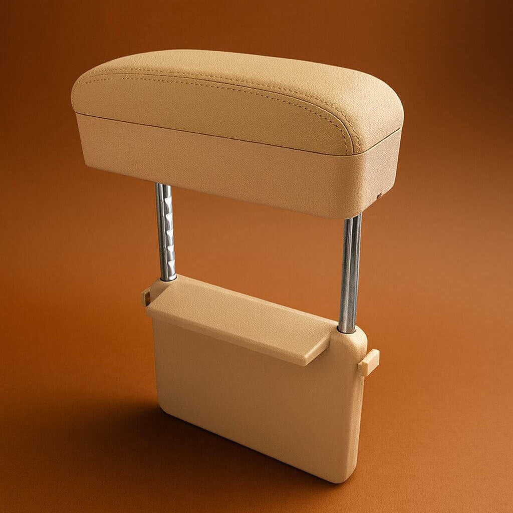 accoudoir voiture beige