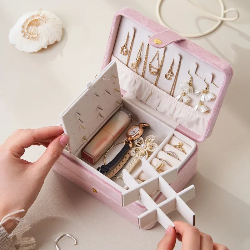 Boîte à Bijoux en Velours | DouxCute™ - Rayon de Sérénité