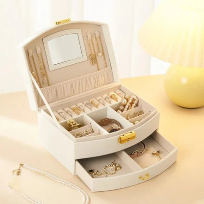 Boîte à Bijoux Semi-circulaire | Luxa™ - Rayon de Sérénité