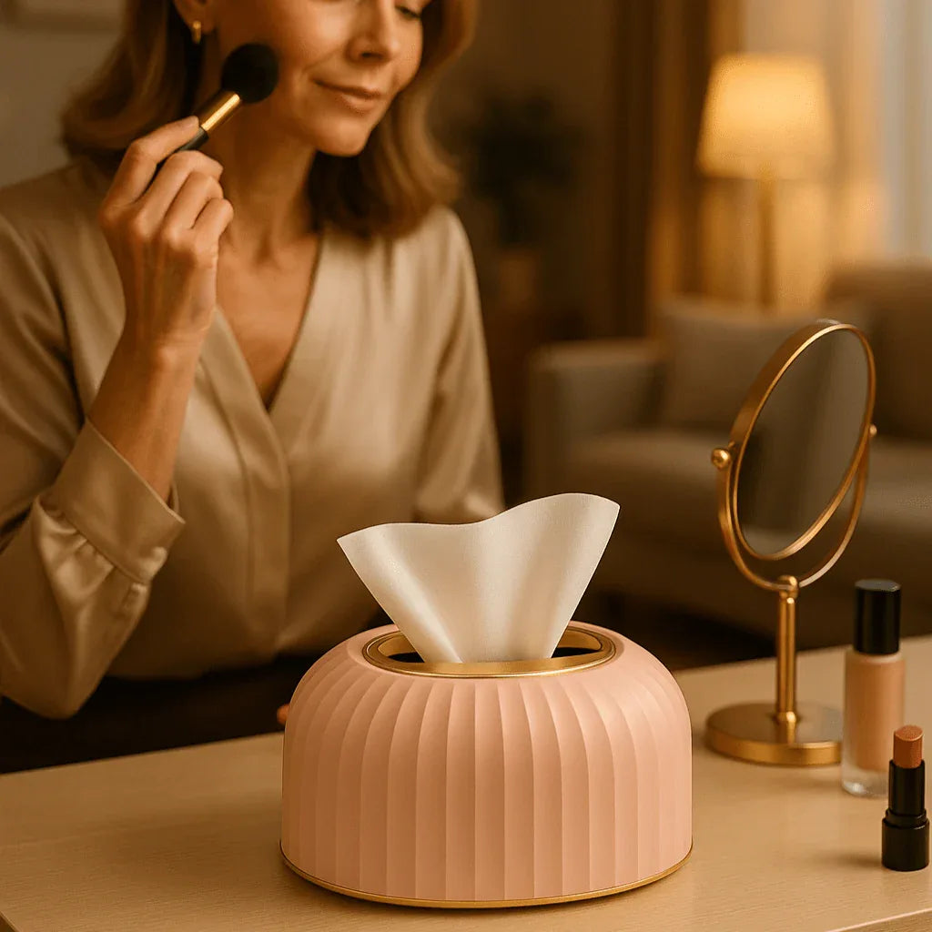 Boite à Mouchoir ScandiLuxe™ - Pour un Déco Sobre et Fonctionnelle - Rayon de Sérénité