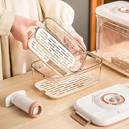 boite alimentaire empilable sous vide avec passoire pratique