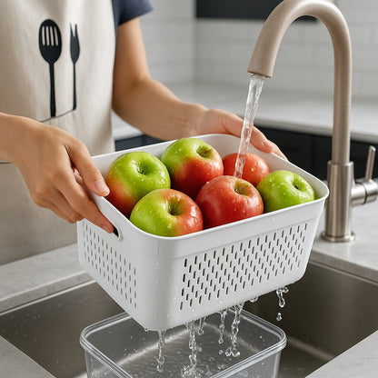 boite alimentaire recipient pour fruits avec vidange