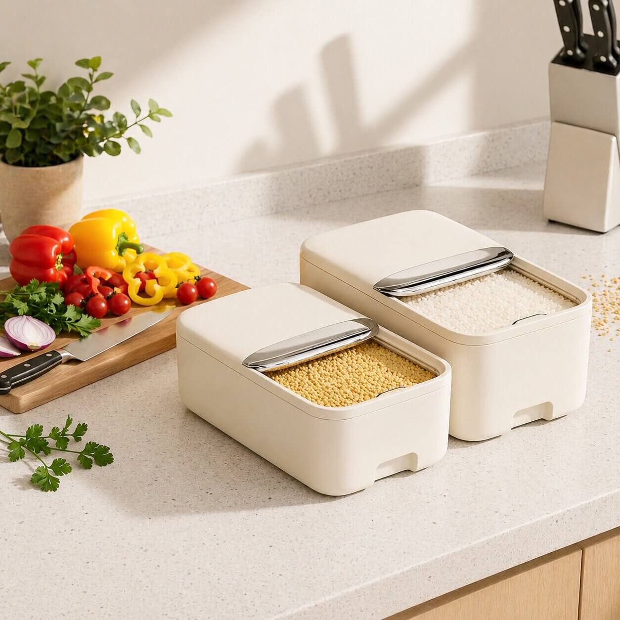 Boite de conservation alimentaire StockDry™ - Protégez Vos Aliments Secs