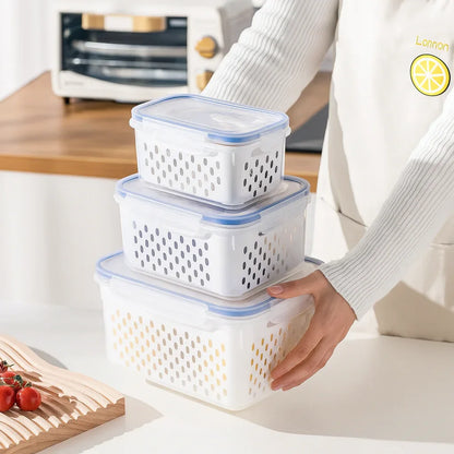 ContFré™ | Boite de Rangement avec Passoire Intégrée - Rayon de Sérénité