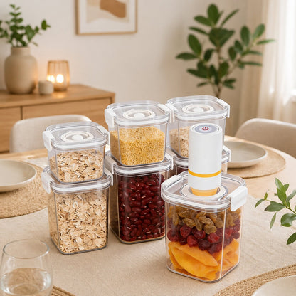 Boite de conservation alimentaire avec 2 machines sous vide - PureVac™