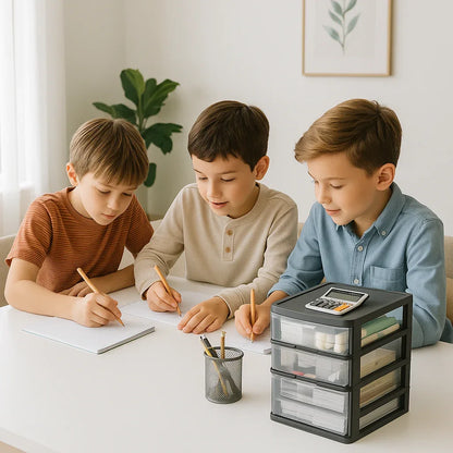 Organisateur de Bureau PraticaBox™ | L’Essentiel, Tout Simplement - Rayon de Sérénité