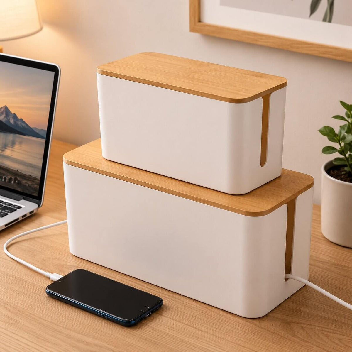 boite cache cable multiprise ecoaide productif
